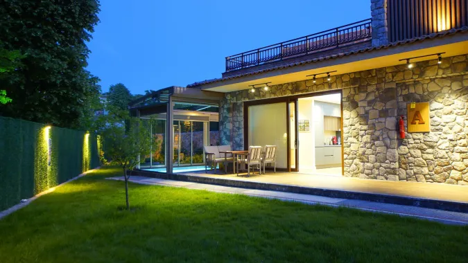 Sapanca yakın villa tatil bahçe ve veranda alanı
