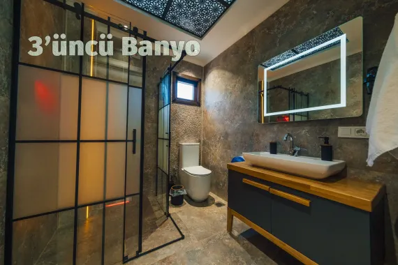 Kartepe bungalov villa modern banyo konaklama alanı