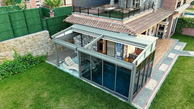 Zip Perde Tavav ve Panjus Açık